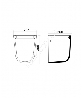 Полупьедестал Armatura Solane 1660-080-050