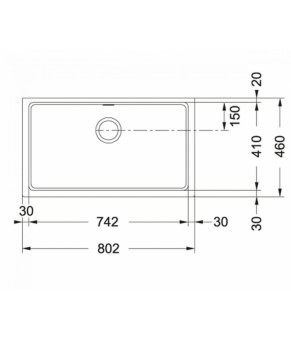 Кухонная мойка Franke Kubus KBG 110-70 125.0499.032
