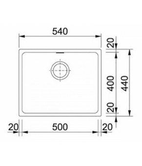 Кухонная мойка Franke Kubus KBG 110-50 125.0459.028