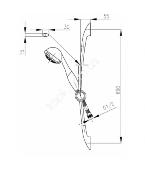 Душевой гарнитур Armatura Calipso 841-170-00