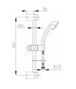 Душевой гарнитур Armatura Neptun 841-308-00