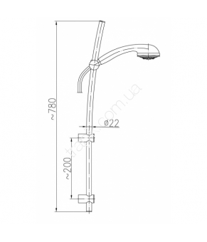 Душевой гарнитур Armatura Pallas 841-330-00