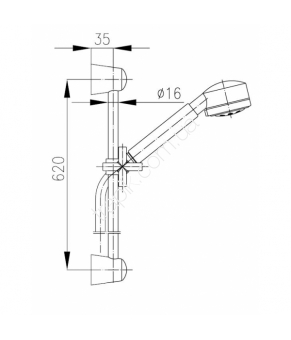 Душевой гарнитур Armatura Symetric 841-140-00