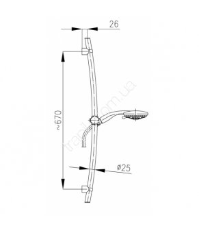 Душевой гарнитур Armatura Vesta 841-160-00