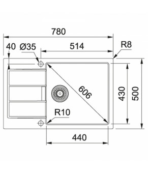 Кухонная мойка Franke Sirius Tectonite SID 611-78 XL 114.0497.952