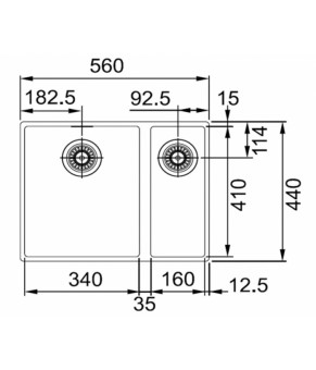 Кухонная мойка Franke Sirius SID 160 125.0395.612