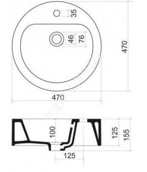 Умывальник Armatura Soana 1610-534-047