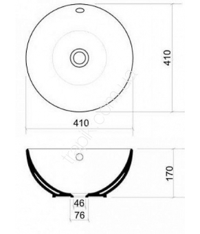 Умывальник Armatura Arno 1610-544-040