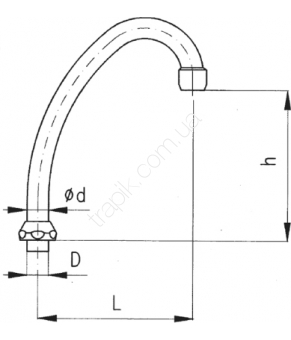 Излив Armatura 831-256-00