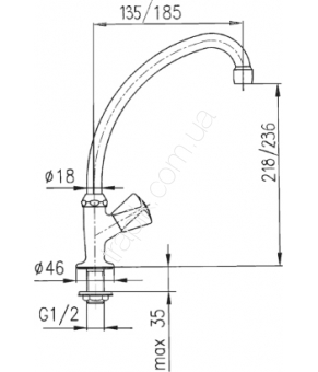 Кран зливний Armatura 211-110-00