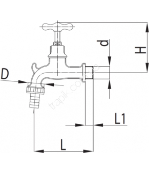 Кран сливной Armatura 114-312-07