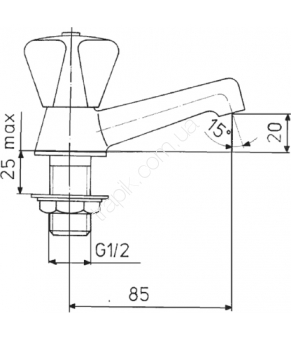 Кран сливной Armatura 210-010-00