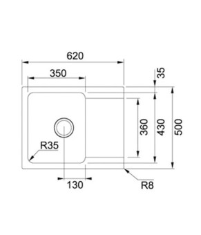 Кухонная мойка Franke Orion OID 611-62 114.0498.009
