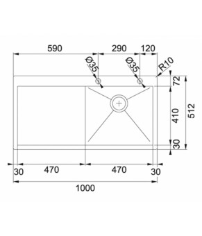Кухонная мойка Franke Planar PPX 211 TL 127.0203.465