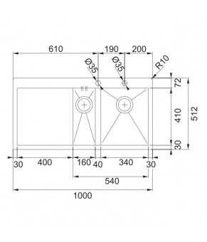 Кухонная мойка Franke Planar PPX 251 TL 127.0203.467