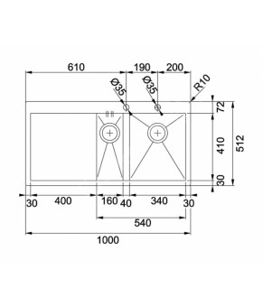 Кухонная мойка Franke Planar PPX 251 TL 127.0203.468
