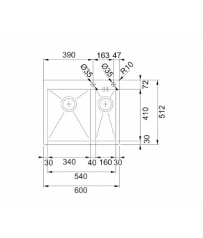 Кухонная мойка Franke Planar PPX 260 TL 127.0198.354