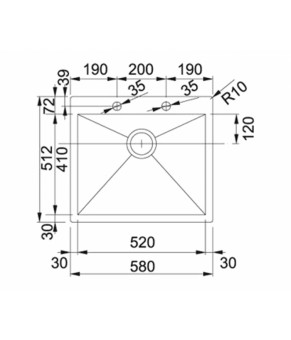 Кухонная мойка Franke Planar PPX 210-58 TL 127.0203.469