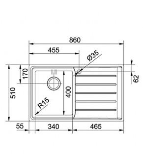 Кухонная мойка Franke Neptune NPX 611 101.0068.360