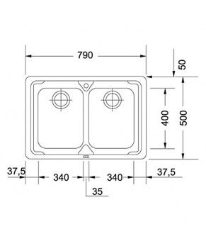 Кухонная мойка Franke Logica LLX 620-79 101.0381.839