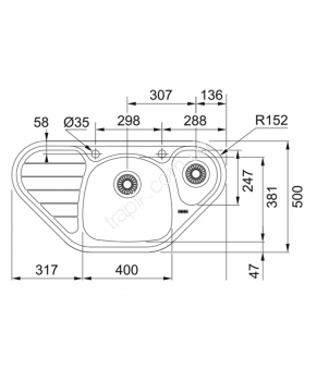 Кухонная мойка Franke Spark SKX 651-E 101.0510.150