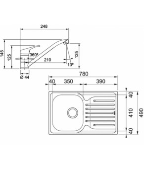 Кухонная мойка Franke Polar PXL 611-78  101.0444.131