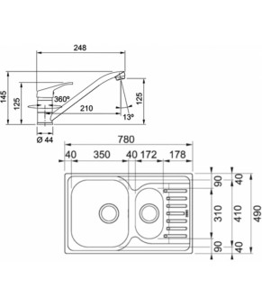 Кухонная мойка Franke Polar PXL 651-78 101.0444.132