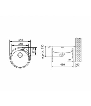Кухонная мойка Franke Ronda ROX 610-41 101.0255.785
