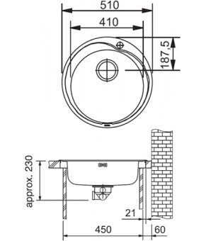 Кухонная мойка Franke Ronda ROX 610-41 101.0255.783
