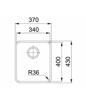 Кухонная мойка Franke Aton ANX 110-34 122.0204.647