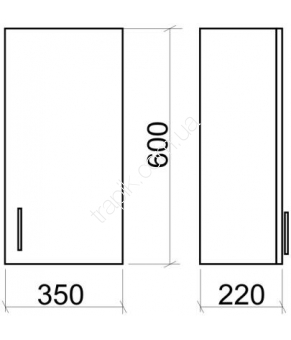 Шкафчик Armatura Loara Bianco 1695-204-701