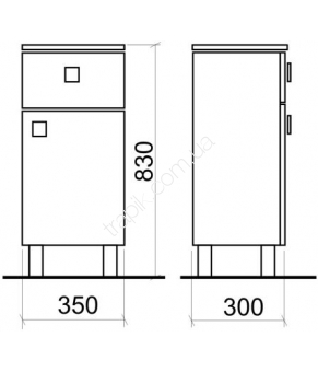 Пенал Armatura Loara Quatro 1695-205-501