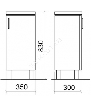 Пенал Armatura Loara Bianco 1695-204-501