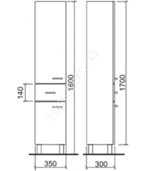 Пенал Armatura Fan Blanc 1695-212-301