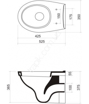 Набор инсталляция Armatura Fan 1685-010-072