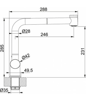 Смеситель Franke Logik 115.0081.528