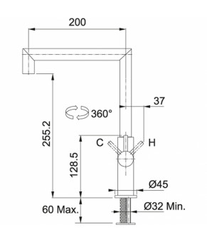 Смеситель Franke Liberty 115.0263.750