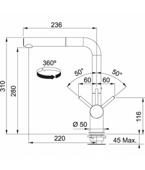 Смеситель Franke Active Plus Doc 115.0373.833