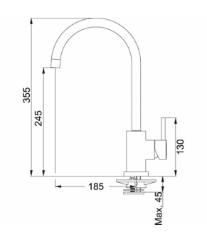 Смеситель Franke Matrix 115.0029.625