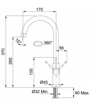 Смеситель Franke Fox 115.0250.143