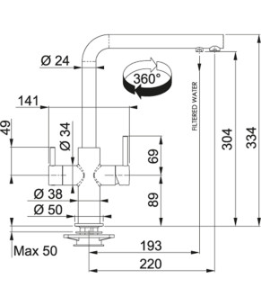 Смеситель Franke Neptune 115.0370.698