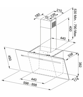 Вытяжка Franke Smart FPJ 605 V BK/BG 110.0441.411