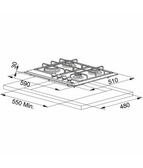 Варочная поверхность Franke Smart FHSM FHMR 604 4G XS E 106.0049.038