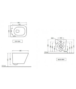 Унитаз Jaquar Aria ARS-WHT-39953BI