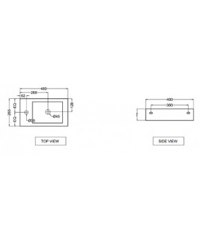 Умывальник Jaquar JDS 46 JDS-WHT-25801