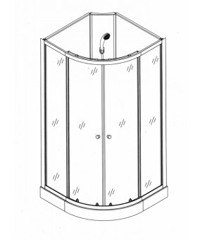 Душевой бокс BRAVO SAN L90F GSD-L90F