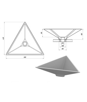 Умивальник Snail Пегас 114B110