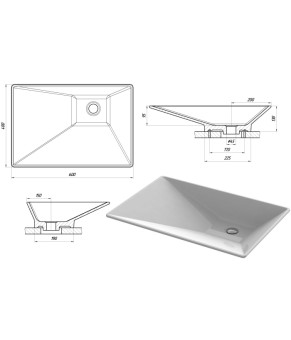 Умывальник Snail Капелла L 119B110