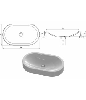 Умывальник Snail Олимпия 150A100