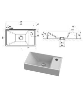 Умывальник Snail Эстель R 152A100